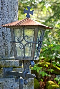 Lantern candlestick outdoor photo