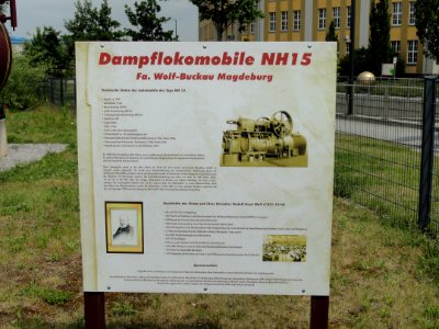 Dampflokomobile NH15, Fa Wolf-Buckau Magdeburg at Wernigerode pic1