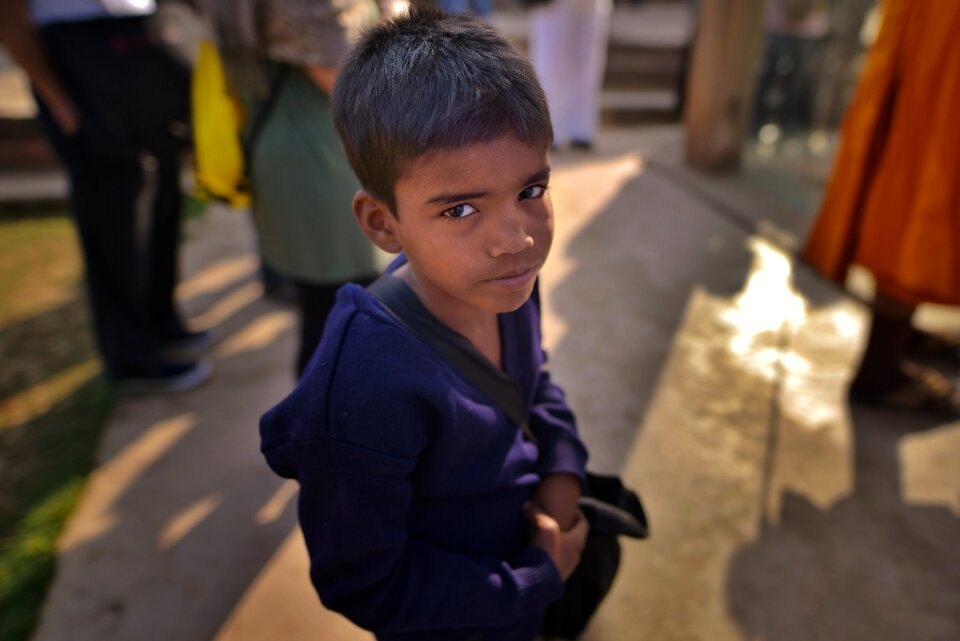 Looking child young