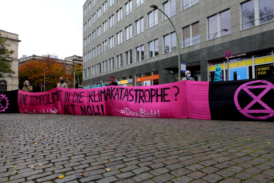 Dannenrod forest protest at green party headquarter Berlin 2020-10-28 85