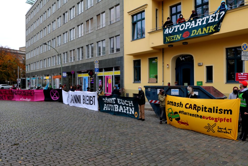 Dannenrod forest protest at green party headquarter Berlin 2020-10-28 78
