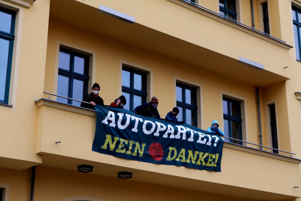 Dannenrod forest protest at green party headquarter Berlin 2020-10-28 50