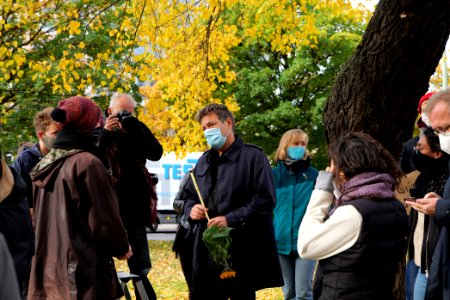 Dannenrod forest protest at green party headquarter Berlin discussion with Robert Habeck 2020-10-28 20