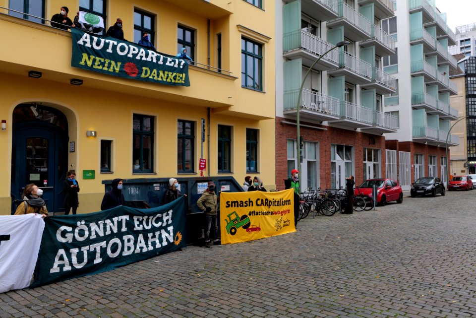Dannenrod forest protest at green party headquarter Berlin 2020-10-28 44