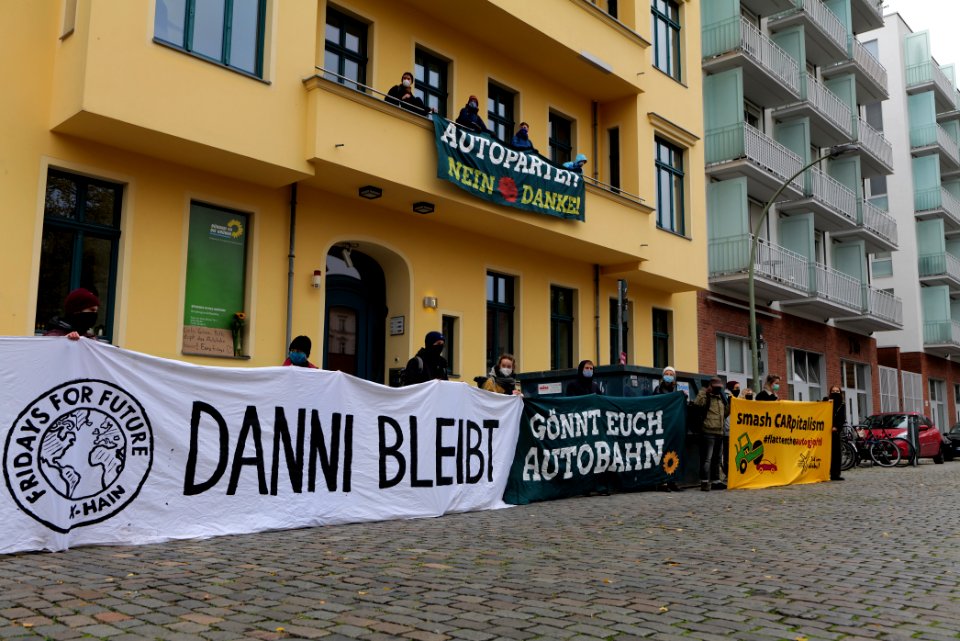 Dannenrod forest protest at green party headquarter Berlin 2020-10-28 35