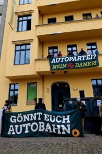 Dannenrod forest protest at green party headquarter Berlin 2020-10-28 70