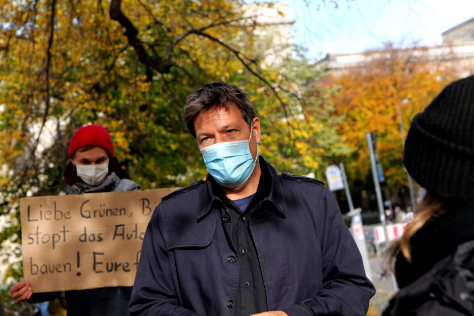 Dannenrod forest protest at green party headquarter Berlin discussion with Robert Habeck 2020-10-28 26