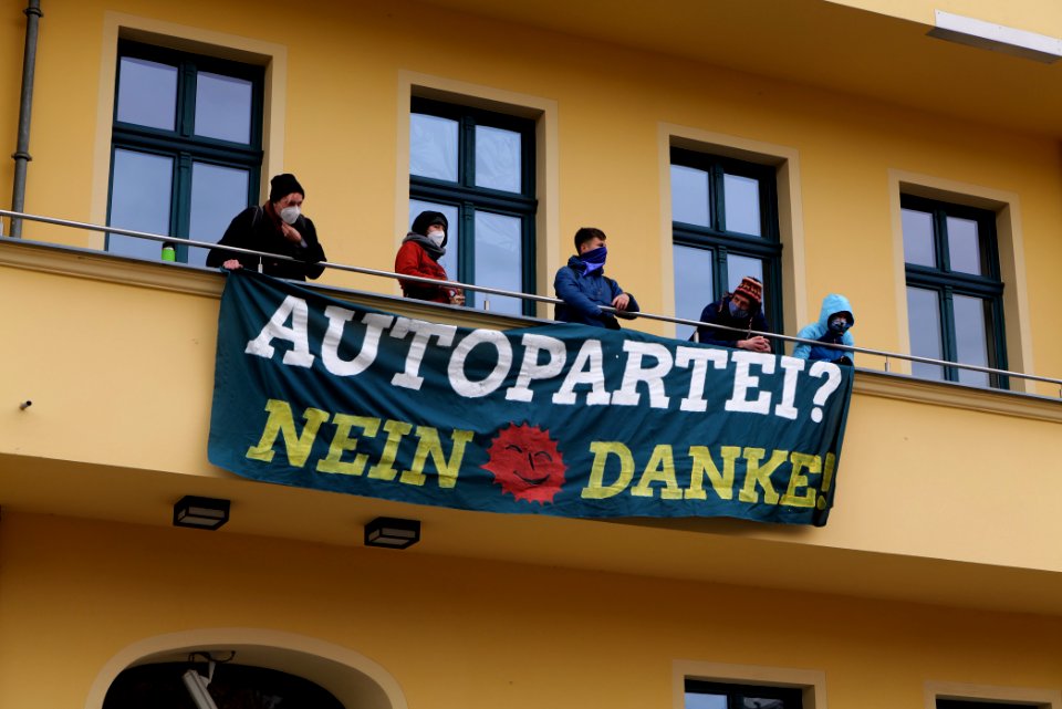 Dannenrod forest protest at green party headquarter Berlin 2020-10-28 82