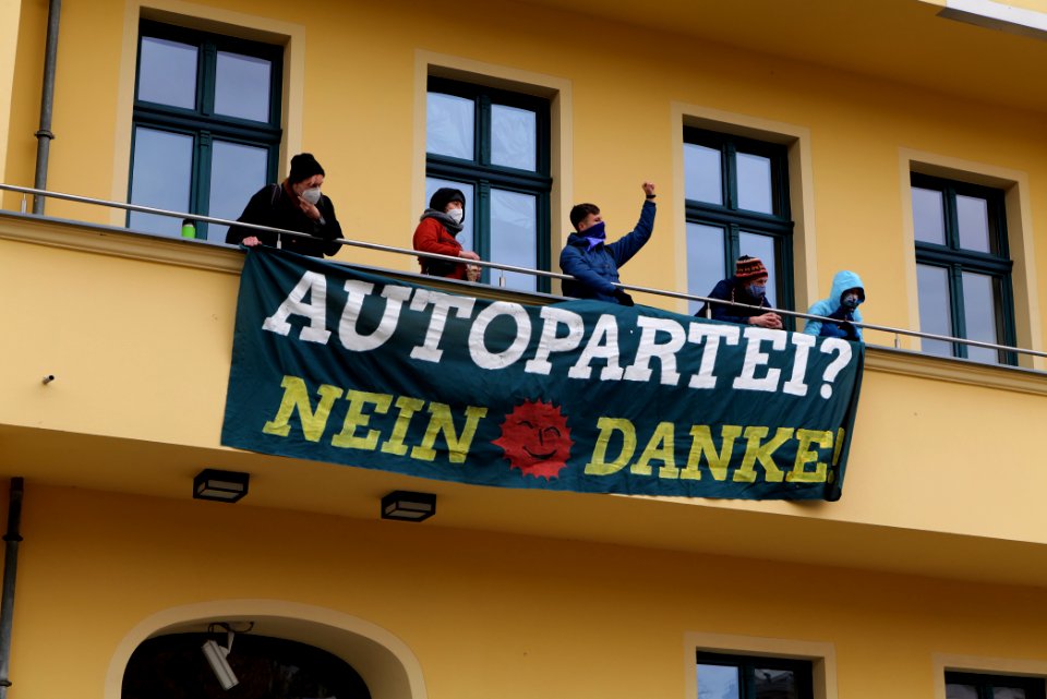Dannenrod forest protest at green party headquarter Berlin 2020-10-28 81