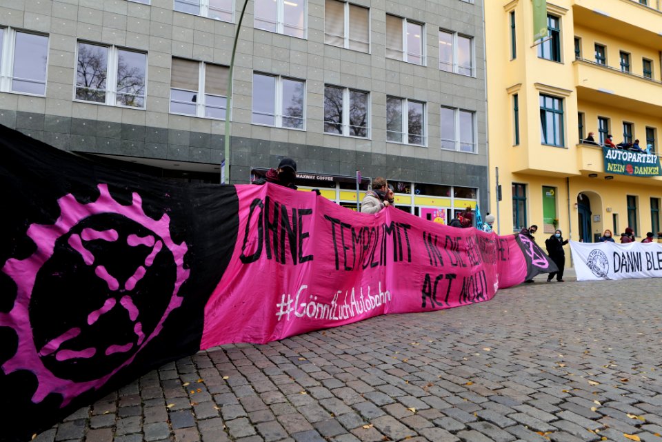 Dannenrod forest protest at green party headquarter Berlin 2020-10-28 75