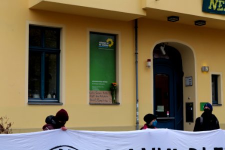 Dannenrod forest protest at green party headquarter Berlin 2020-10-28 36