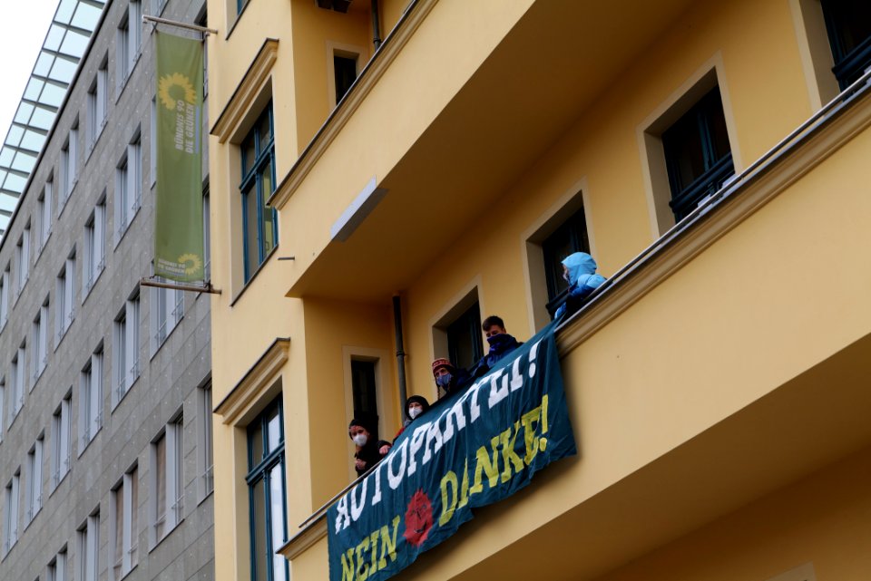 Dannenrod forest protest at green party headquarter Berlin 2020-10-28 51