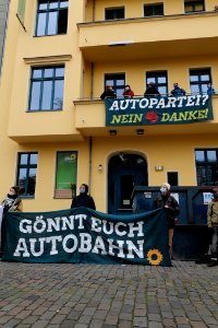 Dannenrod forest protest at green party headquarter Berlin 2020-10-28 71