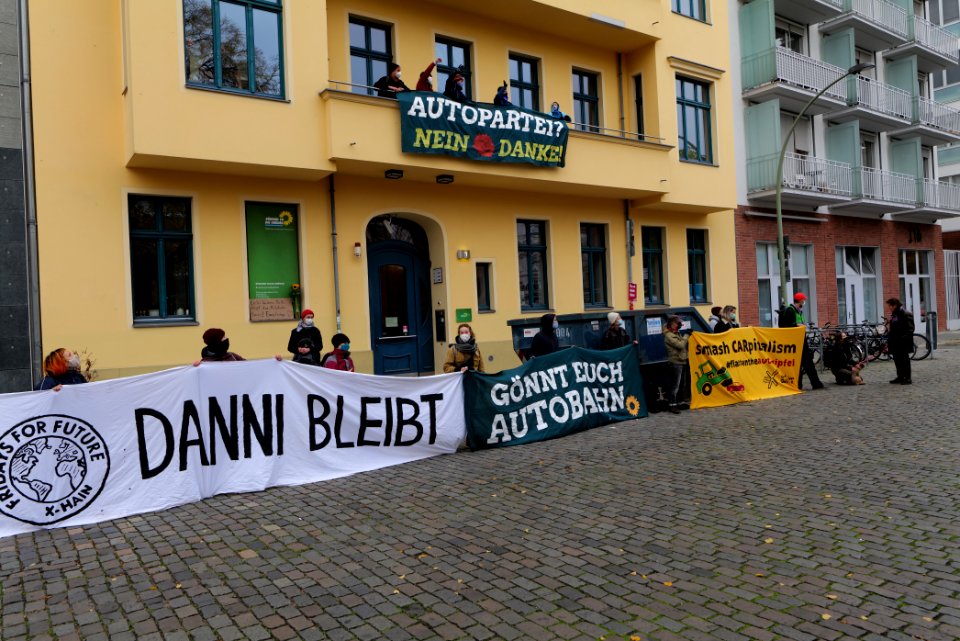 Dannenrod forest protest at green party headquarter Berlin 2020-10-28 49