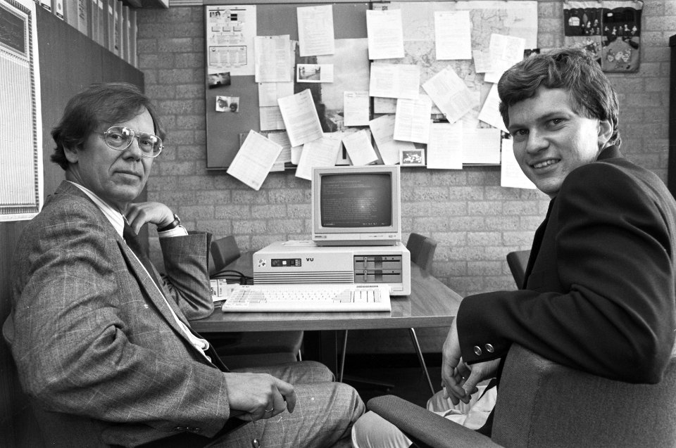 De heren Tennekes en Wels van de Vrije Universiteit te Amsterdam, Bestanddeelnr 934-4796