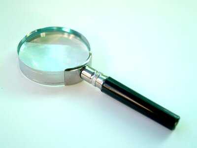 Loupe search research photo