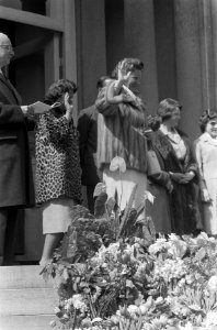 De koninklijke familie op het bordes van paleis Soestdijk, Bestanddeelnr 911-2039