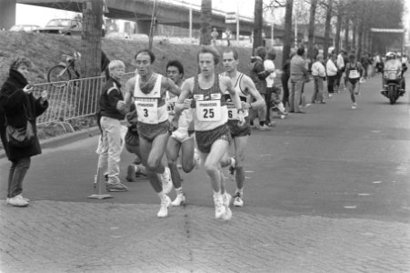 De kopgroep met Rodolfo Gomez (l), Bestanddeelnr 933-6300