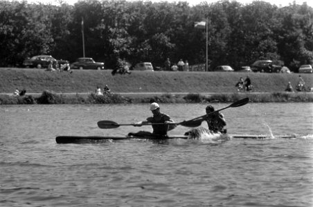 De K2-500 m werd gewonnen door Hoekstra en Wittenberg, Bestanddeelnr 922-6216