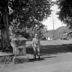 De ingang van het huis van ir Soekarno in Batavia, Bestanddeelnr 255-8184