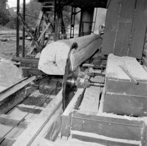 De houtzagerij met een cirkelzaag, Bestanddeelnr 252-4832