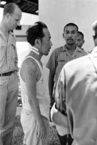 De Japanner Terada Saburo, die tot het leger heeft behoord, dat Indonesie drie e, Bestanddeelnr 335-4-6