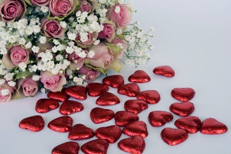 Pink white heart