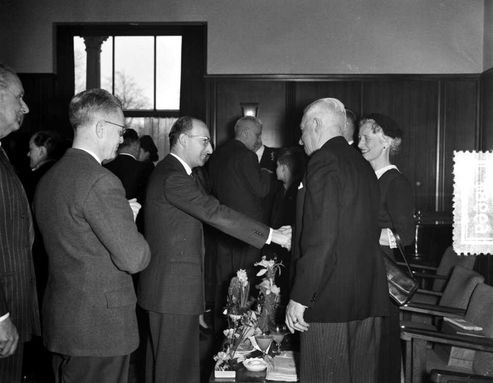 De heer Vrij 15 jaar receptie ICC Amsterdam, Bestanddeelnr 906-9987