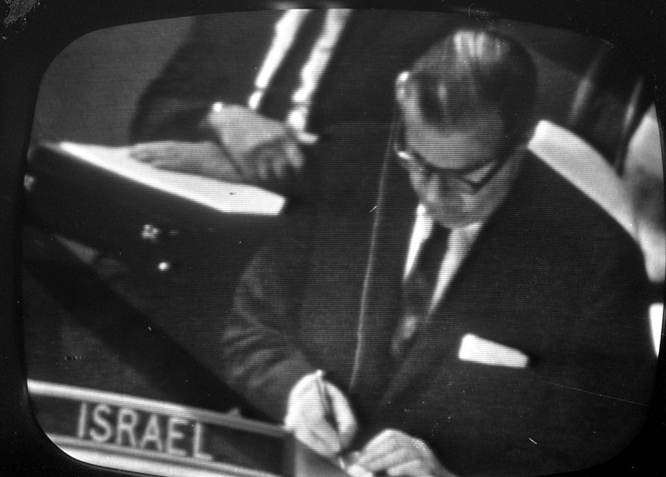 De Israëlische minister van Buitenlandse Zaken Abba Eban, Bestanddeelnr 920-4193