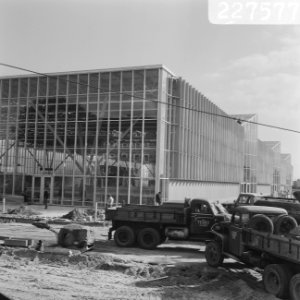 De nieuwe Amstelhal bij de RAI, Amsterdam, bijna gereed, Bestanddeelnr 922-7577