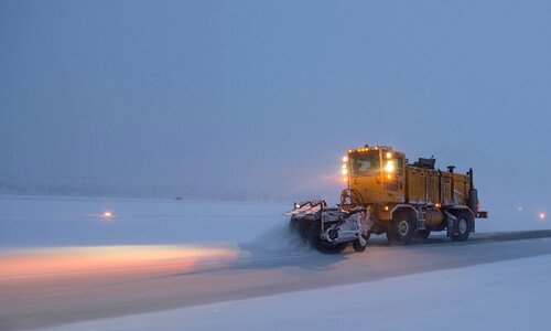 Truck weather storm