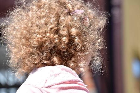 Children hair curly photo