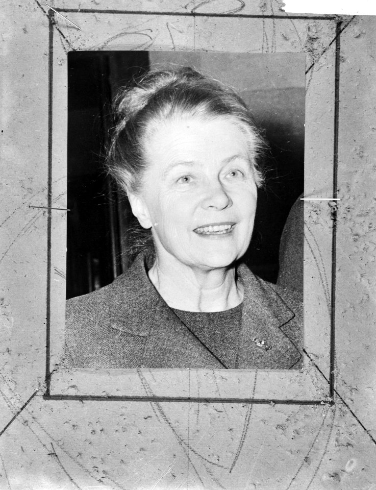 De Ontwapeningsconferentie te Geneve, de Zweedse afgevaardigde mevrouw Myrdal (k, Bestanddeelnr 918-7413