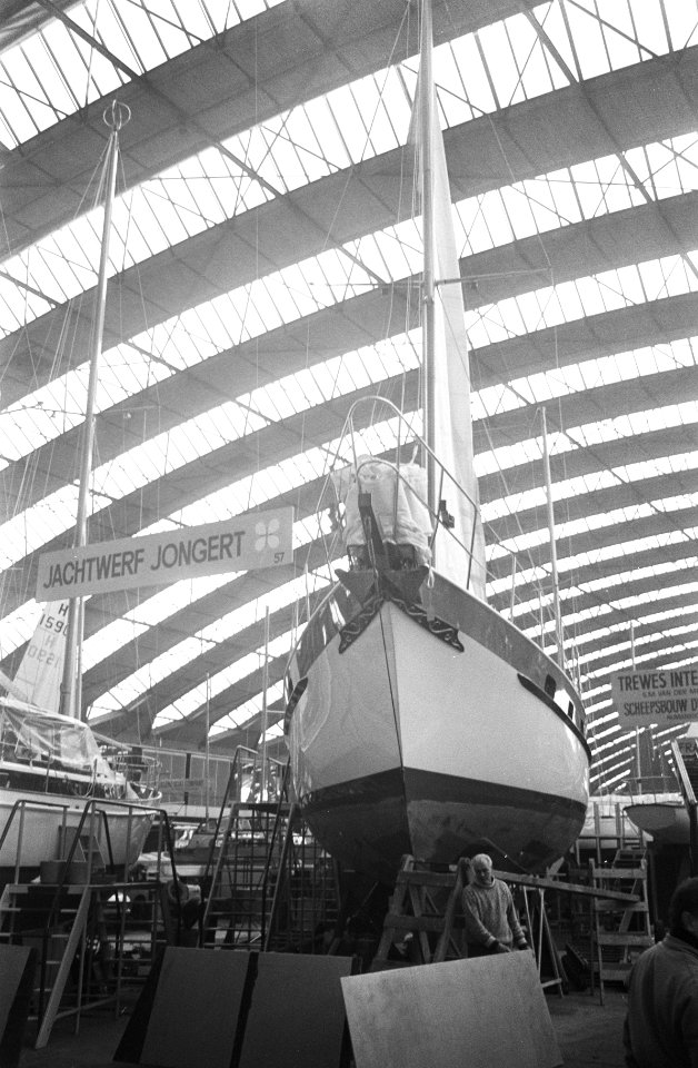De opbouw van de Hiswa in de RAI in Amsterdam, Bestanddeelnr 924-3234
