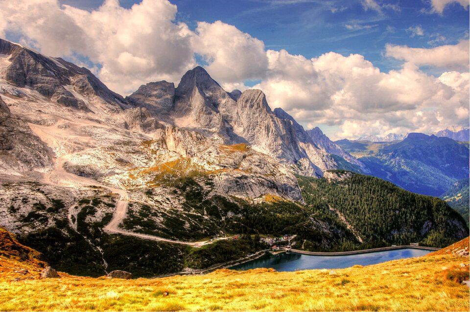 Reservoir landscape nature