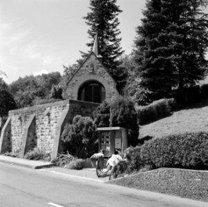 De kapel aan de weg tussen Küssnacht en Luzern op haar oude locatie (tot 1960), , Bestanddeelnr 254-3624