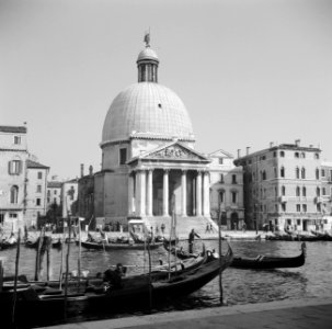 De kerk SS Simeone e Guida aan het Canal Grande in Venetie, Bestanddeelnr 254-2060