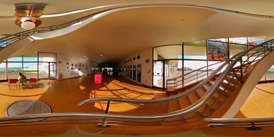 De La Warr Pavilion staircase (360 panorama) photo