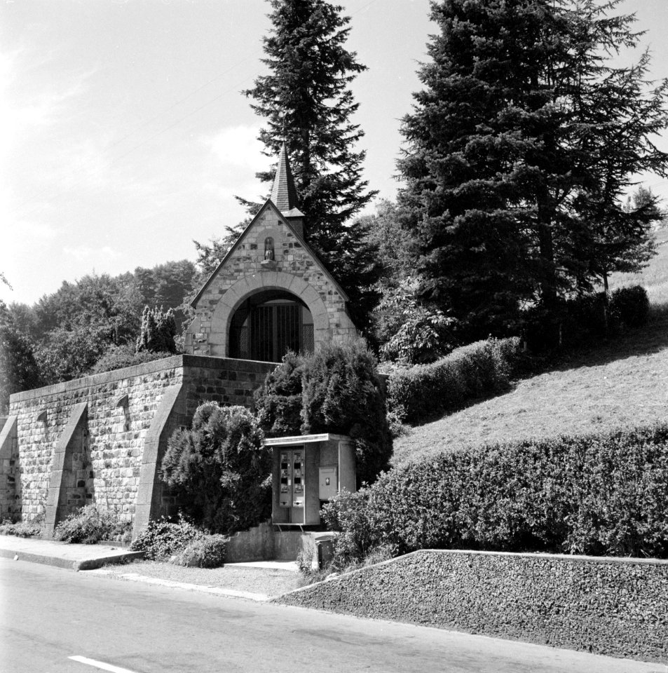 De kapel aan de weg tussen Küssnacht en Luzern op haar oude locatie (tot 1960), Bestanddeelnr 254-3625