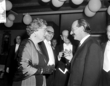De koningin in gesprek met Metten Koomstra, Bestanddeelnr 917-7673