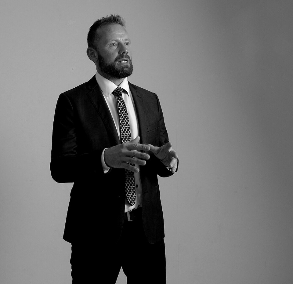 Beard speech black and white