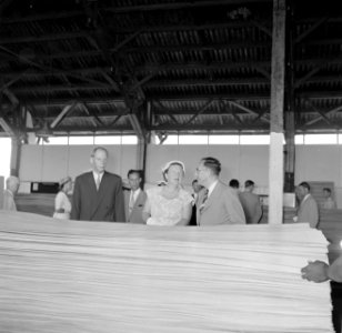 De koningin bezoekt de Bruynzeelfabriek in Beekhuizen, Bestanddeelnr 252-4565