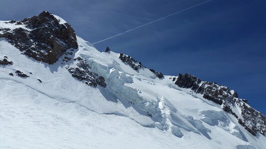High mountains mountains ice
