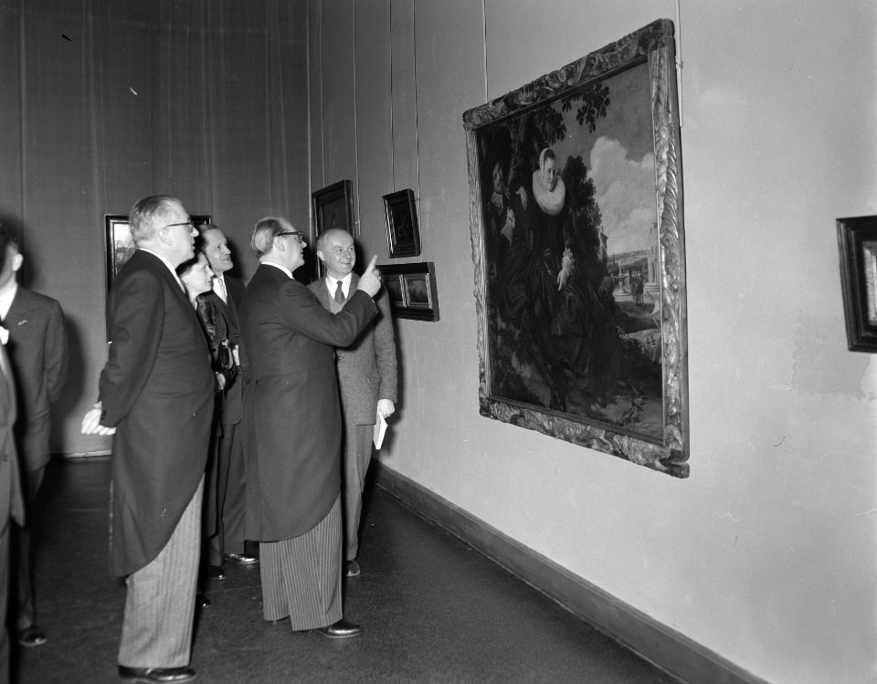 De Duitse minister van Buitenlandse Zaken, Heinrich von Brentano bezoekt het Rij, Bestanddeelnr 907-6313