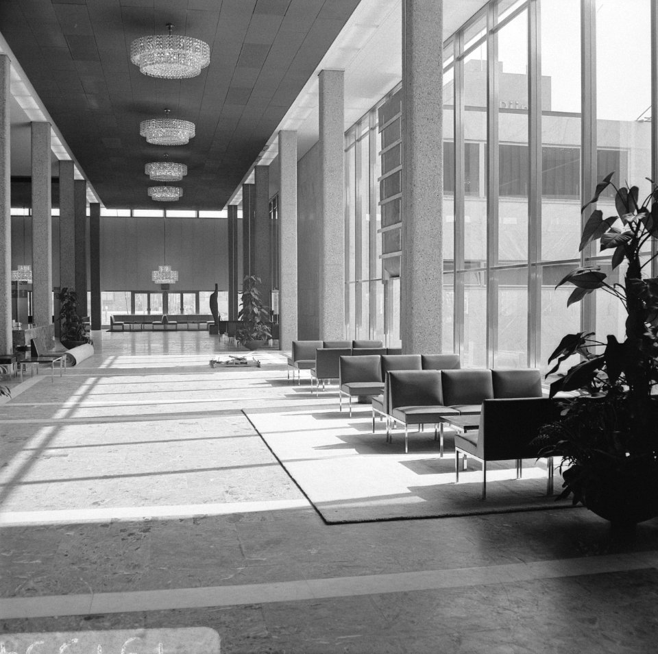 De Doelen te Rotterdam, wandelgang, Bestanddeelnr 919-1394