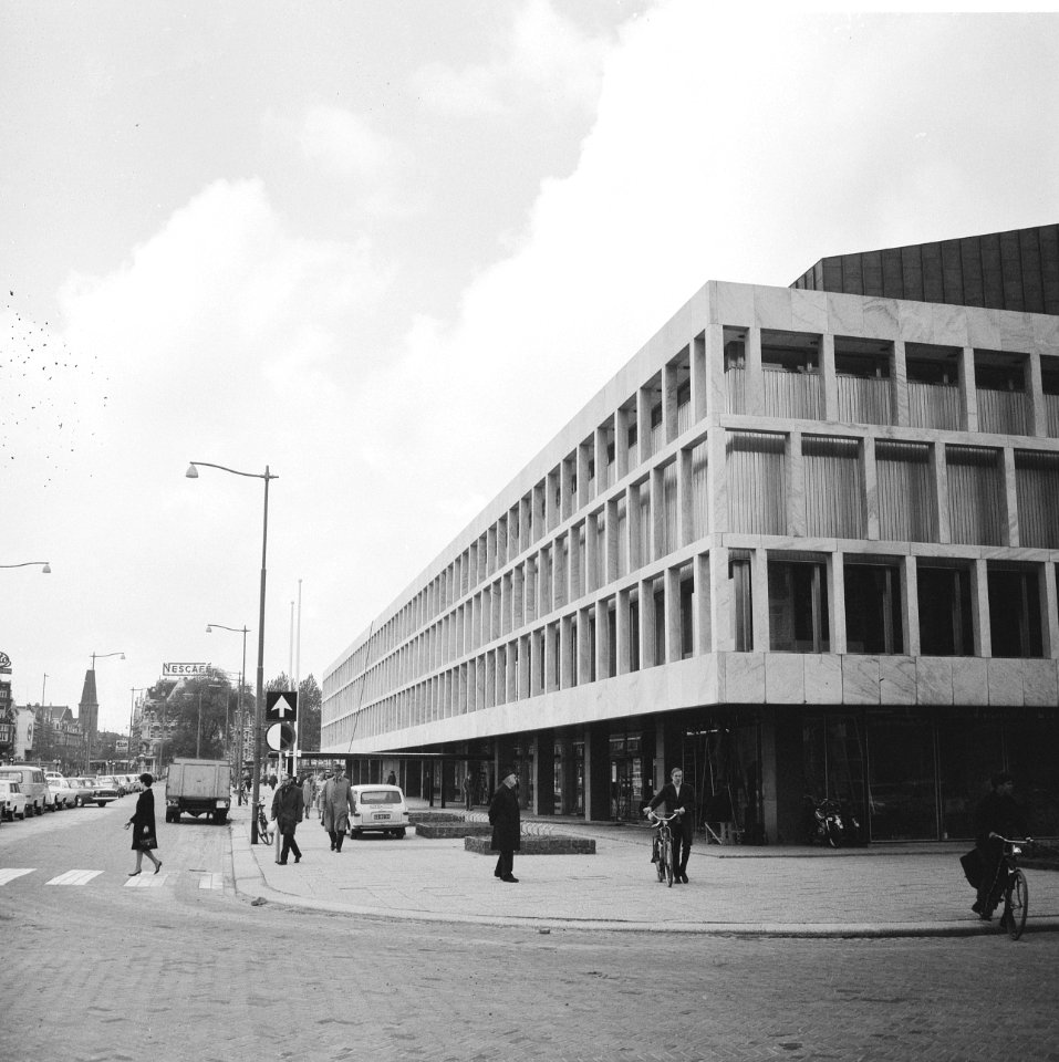 De Doelen te Rotterdam, overzicht, accent op hoofdzijde, Bestanddeelnr 919-1366