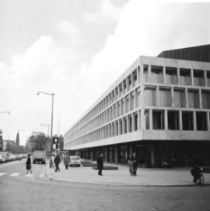 De Doelen te Rotterdam, overzicht, accent op hoofdzijde, Bestanddeelnr 919-1366