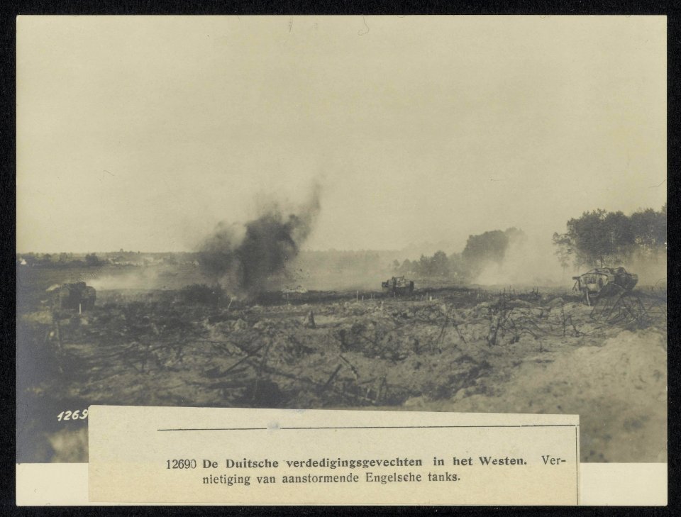 De Duitsche verdedigingsgevechten in het Westen. Vernietiging van aanstormende E, Bestanddeelnr 158-0868
