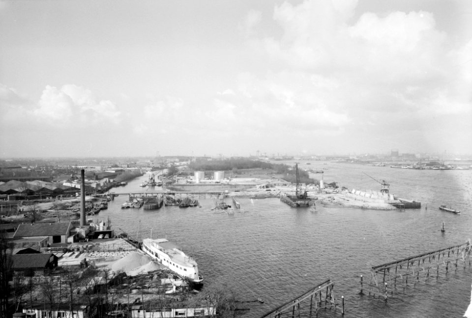 De bouw van de Brienenoordbrug te Rotterdam, Bestanddeelnr 912-2888
