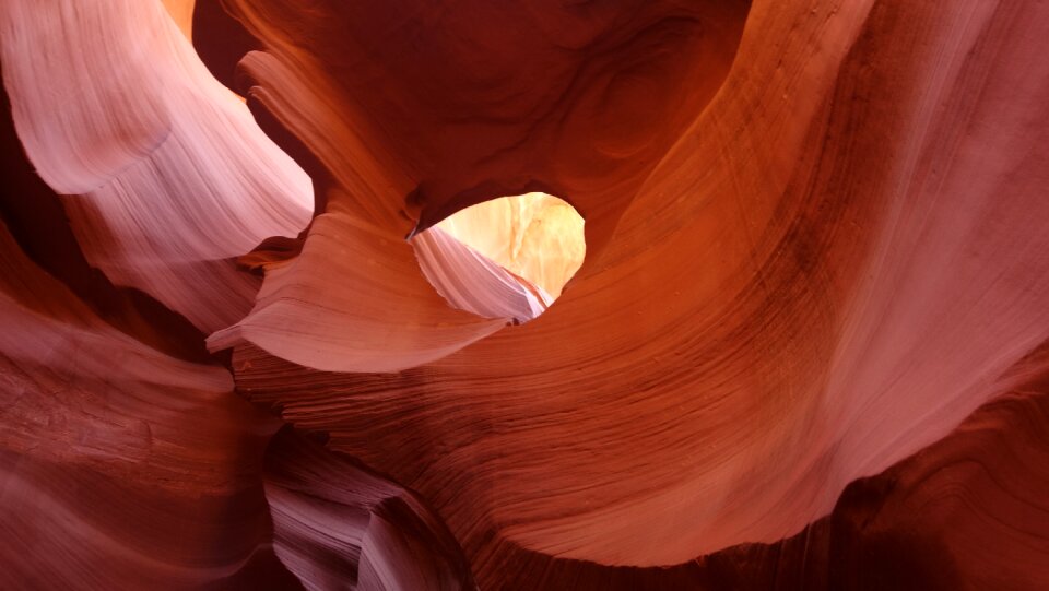 The lower antelope canyon